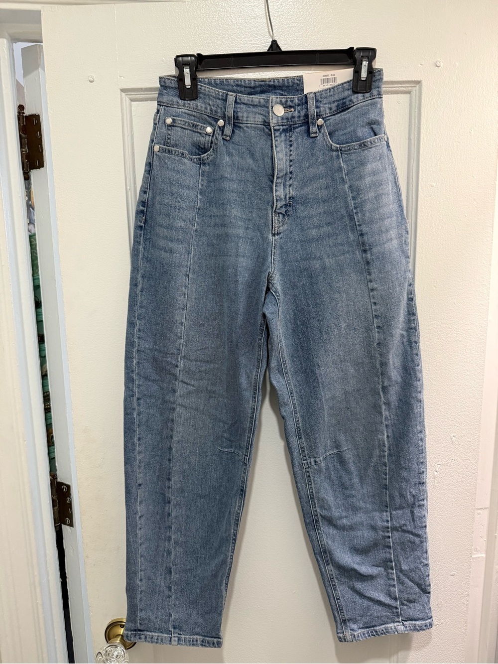 On 34th High Rise Barrel Jeans